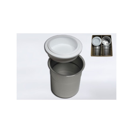 Bols Pacojet inox 18/10, jeu de 4 avec couvercles | Pacoclean