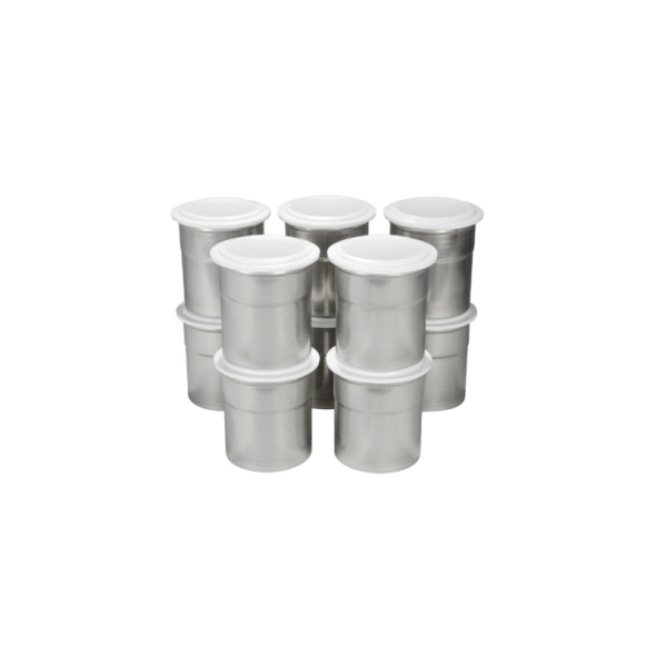 Bols Pacojet inox 18/10, jeu de 12 avec couvercles | Pacoclean