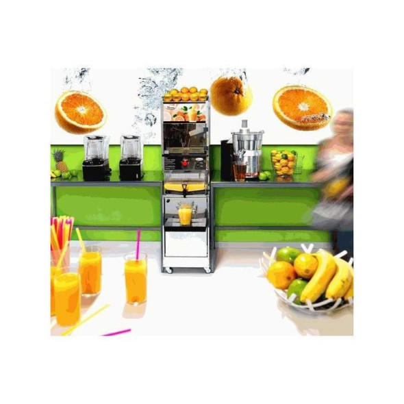 Presse-oranges automatique Santos, bac et table | Pacoclean