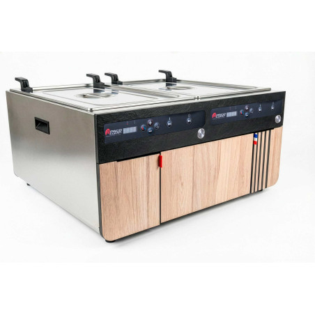 Gustochef 2 × 19 L, double bain-marie sous vide | Pacoclean