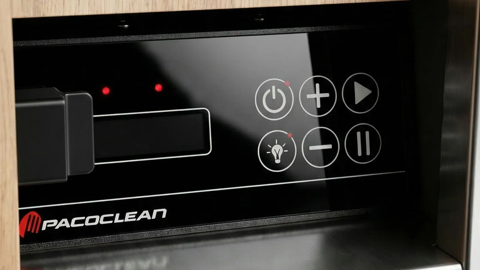 Panneau de commande du fumoir Smoclean
