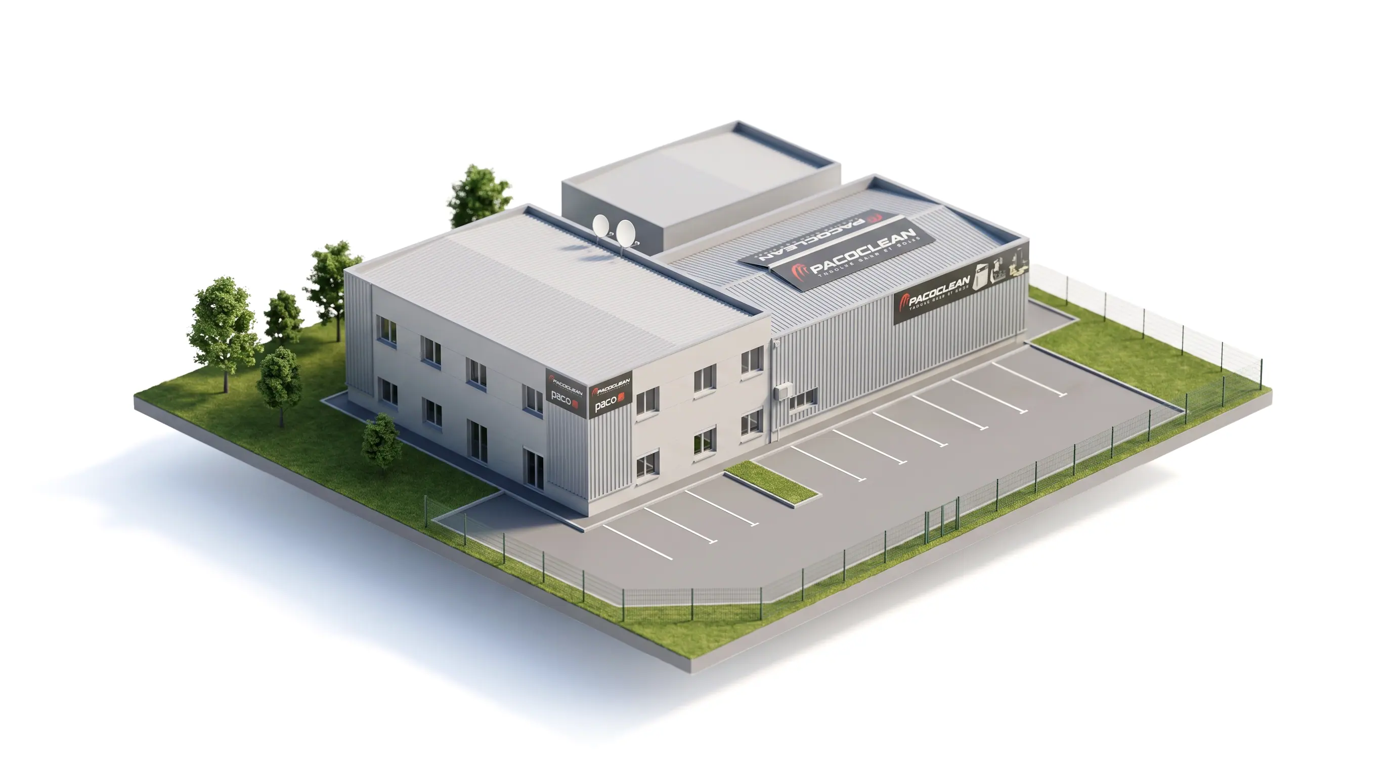 Les locaux de Pacoclean à Romagnieu, en Isère