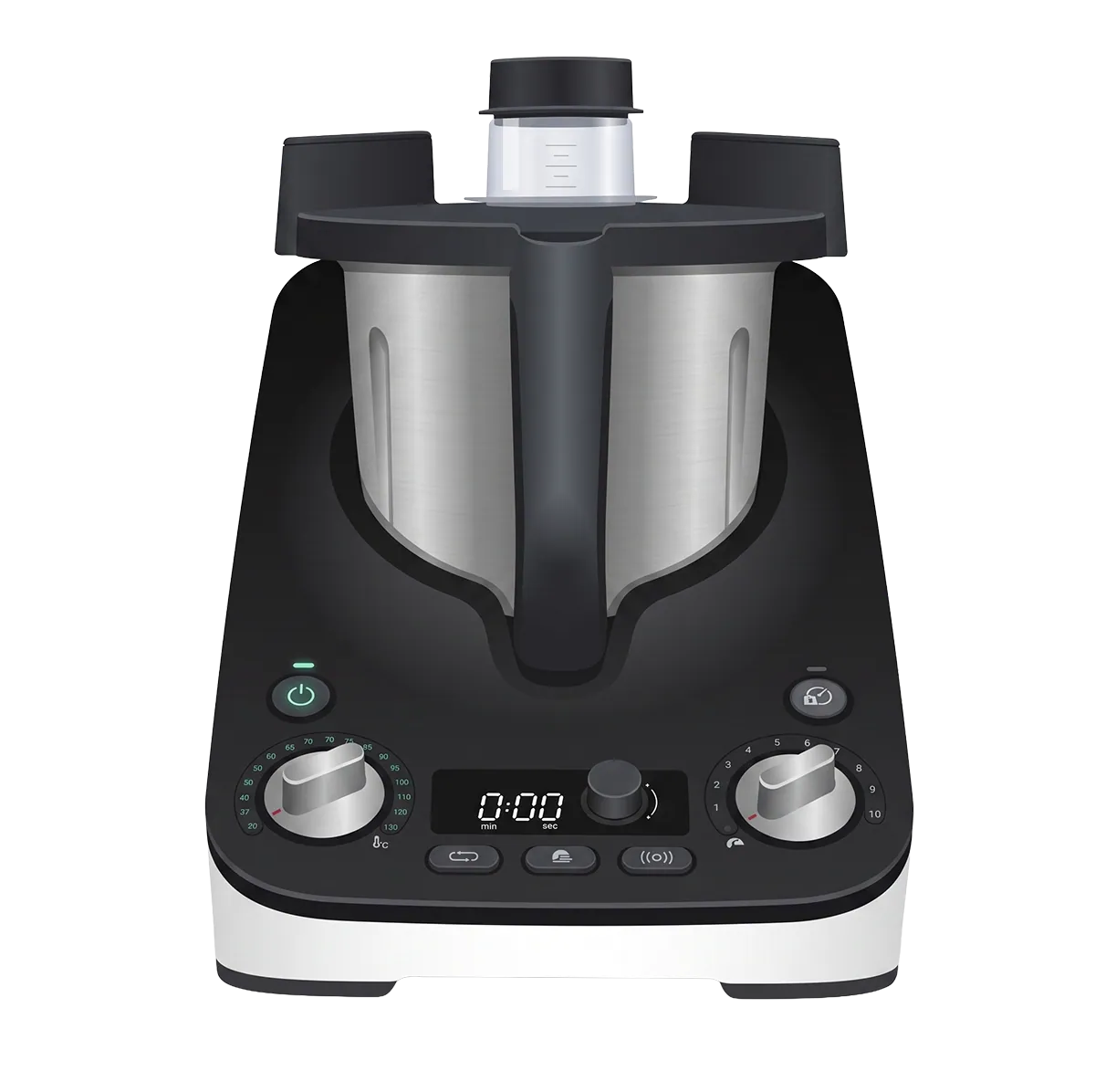Heinzelmann Chef-X vu de face, 265 mm de large et 330 mm de haut